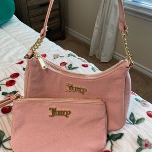 Juicy Terry Cloth Shoulder Bag/Wristlet Bundle